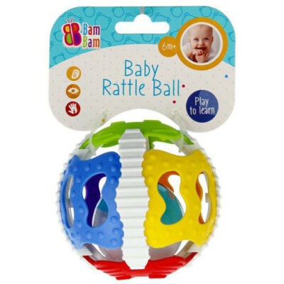 BamBam Guľa gumová s efektmi 10cmGumová guľa so zvukom pre dieťa od 6 mesiacov je nielen dokonalá hračka na hádzanie