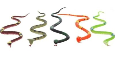 Sada hadov v sáčku 5 ksFarebné plastové zvieratká