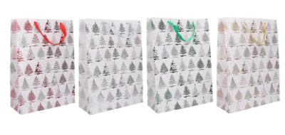 Vianočná darčeková taška Darčeková taška vyrobená z kvalitného tvrdého papiera s rôznymi motívmi