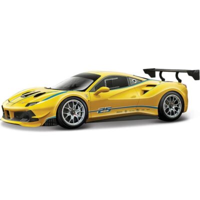 Bburago Ferrari 488 Challenge 1:24 žltáSte vášnivý zberateľ kovových modelov áut? Alebo len chcete urobiť radosť svojmu dieťaťu