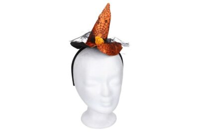 Čelenka čarodejníckaChystáš sa na karneval alebo haloweenskú párty? Táto čelenka s pavúkom bude ideálnym doplnkom pre tvoj kostým!Veľkosť klobúčika: 14 cm
