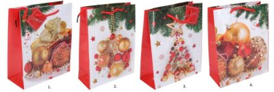 Vianočná darčeková taška 26 x 32 x 11 cmDarčeková taška vyrobená z kvalitného tvrdého papiera s rôznymi motívmi