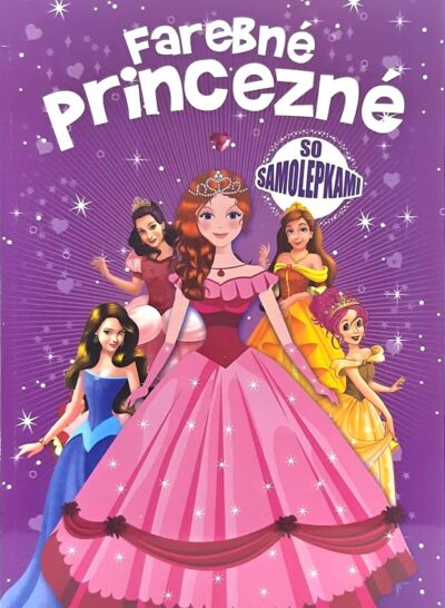 Omaľovánka farebné princezné s nálepkamiPrekrásné princezné pripravené na vymaľovanie s predlohou alebo podľa vlastnej fantázie. 52 stránomaľovánkasamolepky princezné