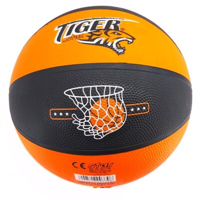 Basketbalová lopta Tiger Star size 7Basketbalová lopta Tiger Star je vďaka kvalitnému zvršku z tvrdej gumy veľmi odolná voči akýmkoľvek vonkajším podmienkam. Prináša väčšiu kontrolu nad loptou a umožňuje lepší úchop lopty.  Kvalitný povrch ponúka väčšiu kontrolu nad loptouVeľkosť 7