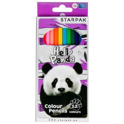 Pastelky Panda 12ksSúprava 12 pasteliek v jasných farbách s vysokou kvalitou pre jednoduché kreslenie a presné pokrytie maľovaného povrchu. Pastelky sa pri strúhaní nelámu. Sú balené v krabičke