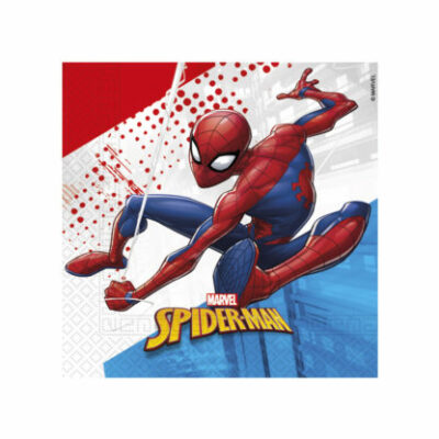 Servítky SpidermanPapierové servítky sa hodia na detskú párty