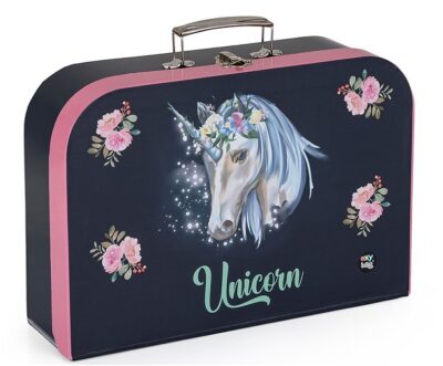 Kufrík Unicorn 34cmKufrík môže váš malý školák použiť na výtvarné pomôcky do školy