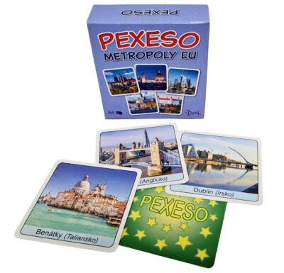 Pexeso Metropoly EUPexeso je jednou z najznámejších a najobľúbenejších detských hier. Deti si pri hre precvičujú pamäť