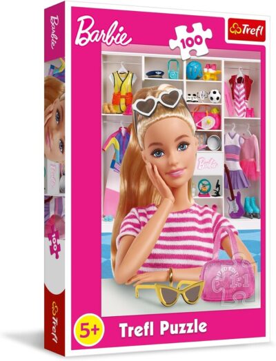 Puzzle Zoznámte sa s Barbie 100 dielikovPuzzle s obrázkovým motívom populárneho sveta Barbie. Poskladaním puzzle vznikne obrázok s rozmermi 410 x 275 mmVhodné pre deti od 5 rokovObsahujú 100 dielikov