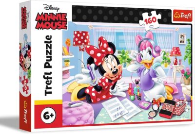 Puzzle Minnie Mouse deň s najlepšou kamarátkou.Jedninečné rozprávkové puzzle s obrázkovým motívom populárneho sveta Minnie Mouse. Poskladaním puzzle vznikne obrázok s rozmermi 410 x 275 mmVhodné pre deti od 6 rokovObsahujú 160 dielikov