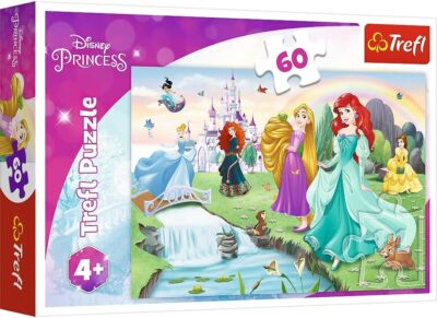 Puzzle Disney princezné 60 dielikovJedninečné rozprávkové puzzle s obrázkovým motívom. Poskladaním puzzle vznikne obrázok s rozmermi 33 x 22 mmVhodné pre deti od 4 rokovObsahujú 60 dielikov