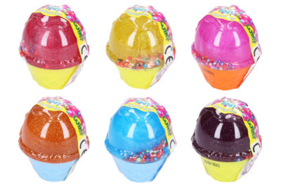 Sliz tvarovací zmrzlina glitter 70gTvarovací sliz v tvare zmrzliny s farebnými perličkami. Antistresový