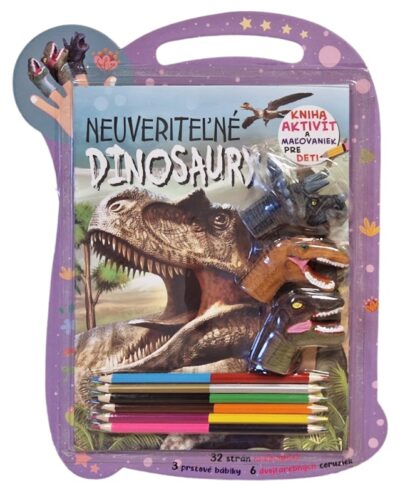 Neuveriteľné dinosaury Kniha aktivít a maľovaniek pre deti. 32 strán maľovaniek