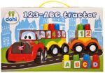 Stavebnica traktor s prívesom 123-ABCSada stavebných blokov s nálepkami rozvíja kreativitu a zručnosť. Postavte si traktor podľa vlastnej fantázie.Vhodné od: 1+