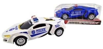 PolíciaŠportové policajné auto na zotrvačník. Materiál: plastPohon na zotrrvačníkVeľkosť 19 cm