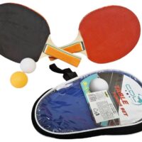 Stolný tenis Ping Pong sadaDrevené rakety s púzdrom na zips a loptičkami. 2x rakety - 25 x 14